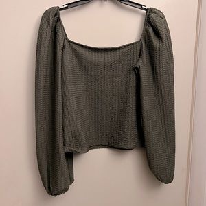 Green long sleeve shirt